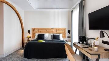 Superior Double Room, Balcony, City View | In-room safe, desk, laptop workspace, blackout curtains
