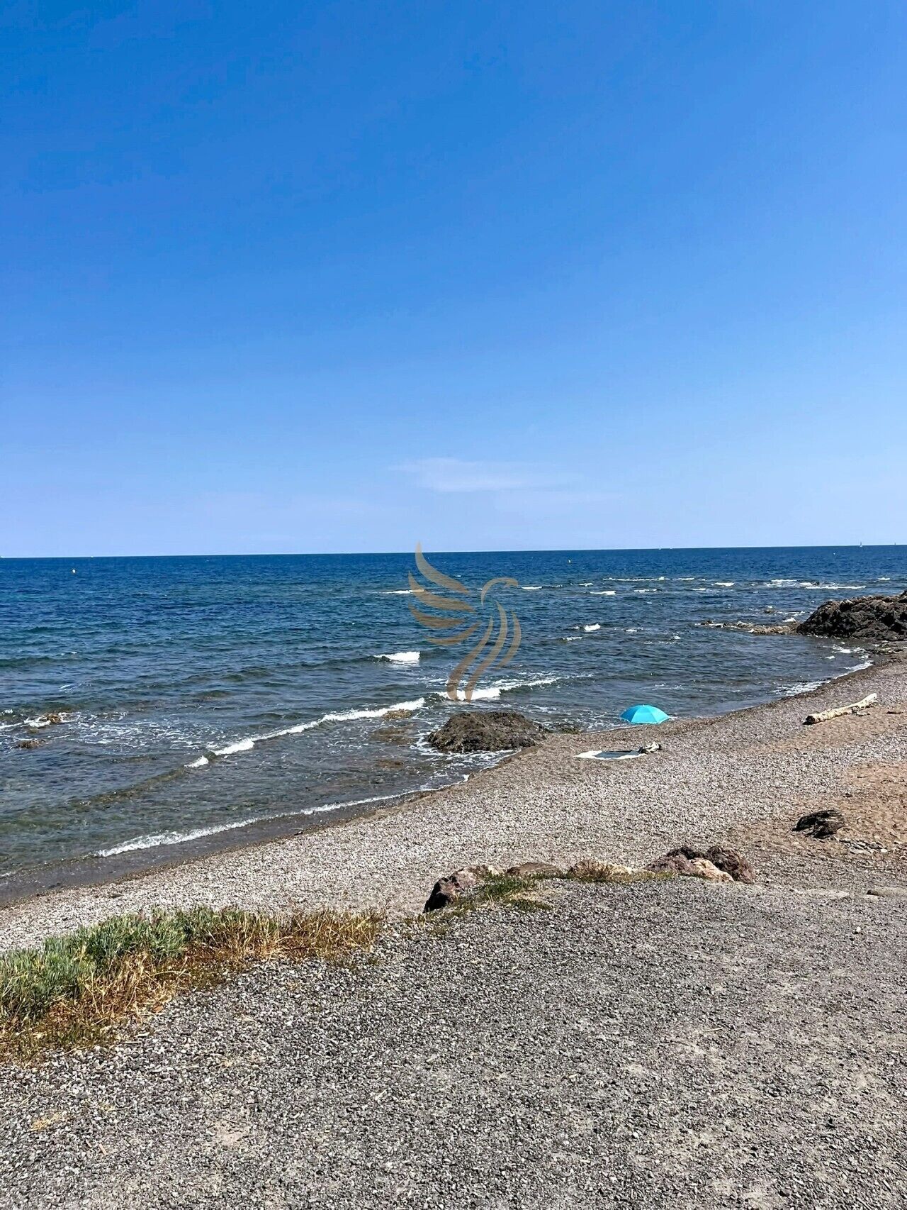 Vlak bij het strand