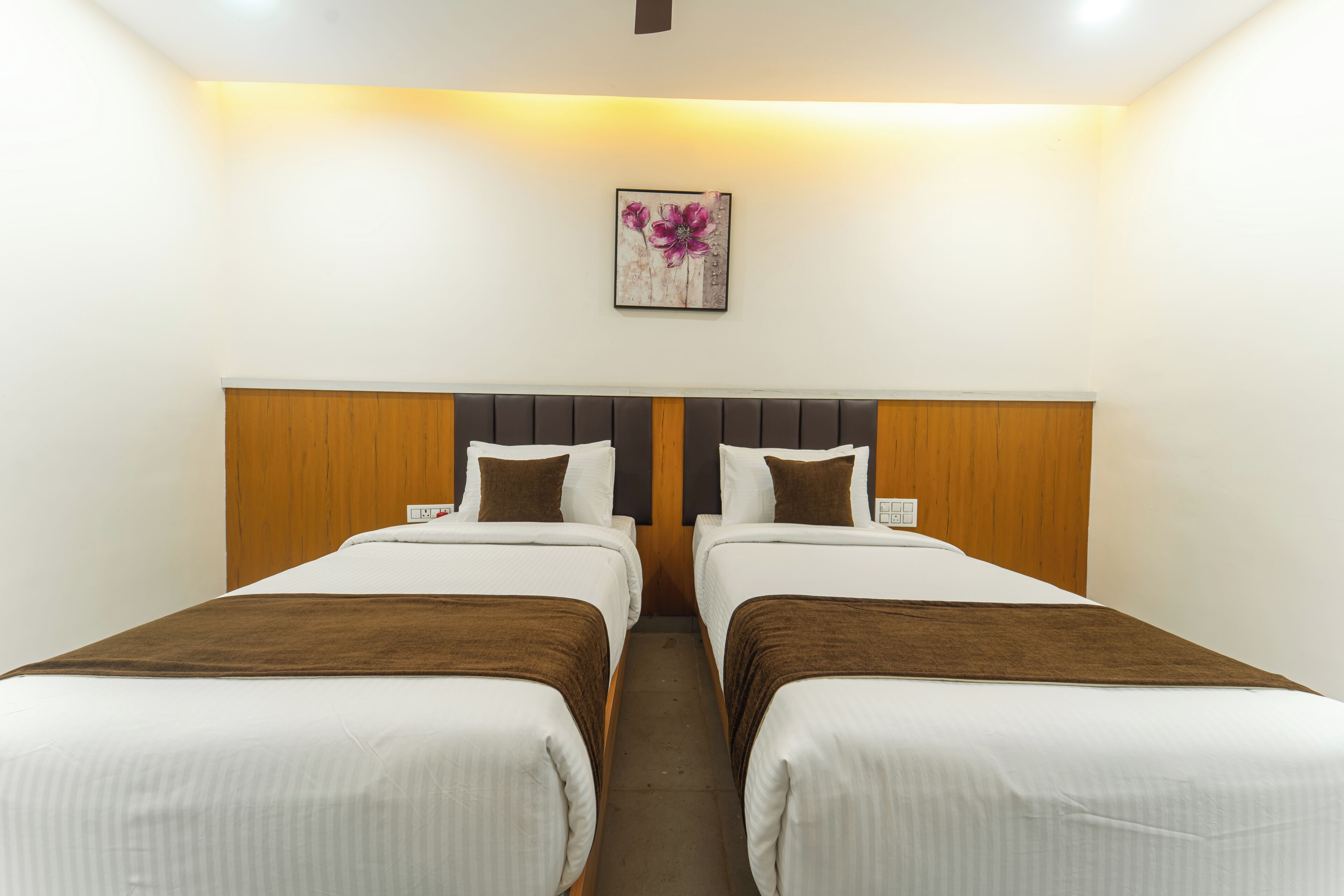 Standard Twin Room, City View | Desk, laptop workspace, blackout drapes, iron/ironing board (on request)
