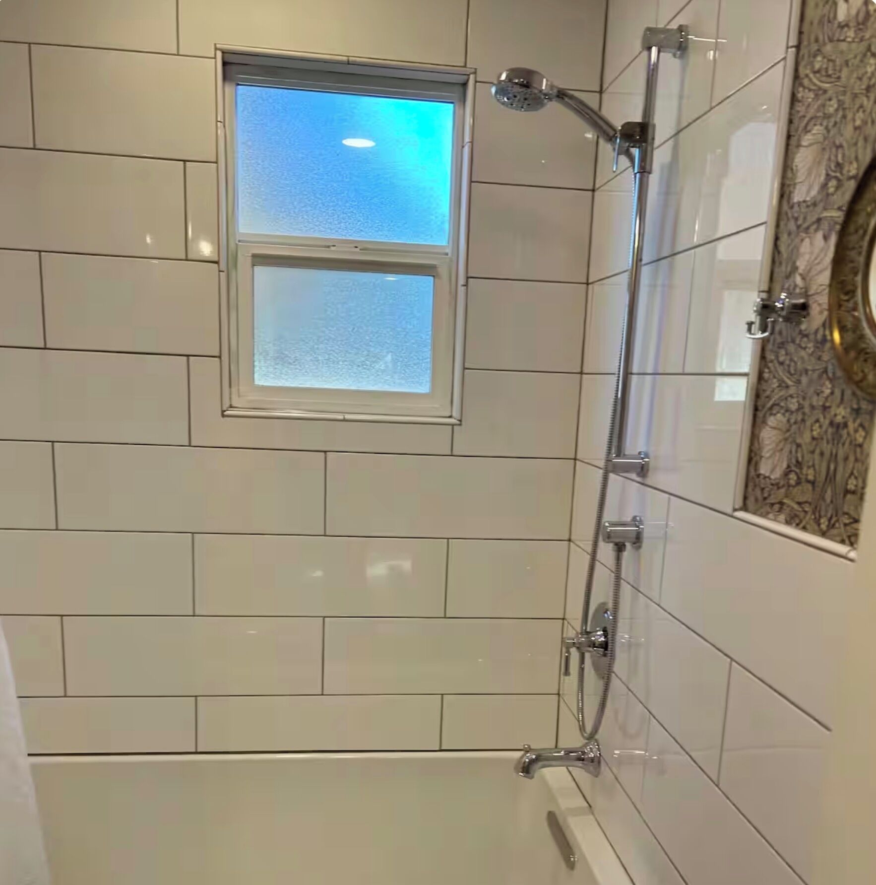 Hair dryer, bidet, towels, soap