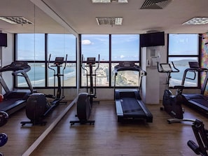 Deluxe-lejlighed - balkon - byudsigt | Fitnessfaciliteter