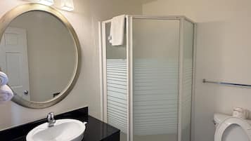 Soap, shampoo, toilet paper