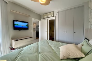Deluxe-lejlighed - balkon - strandudsigt | Gratis Wi-Fi