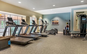 Fitness facility - Hilton Ocean Oak resort located on Hilton Head, SC (Hilton Head Island)