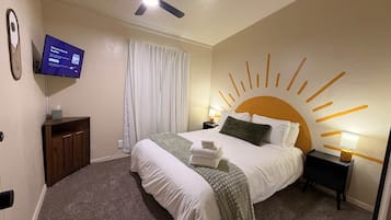 3 habitaciones, tabla de planchar con plancha, wifi y ropa de cama