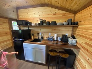 Private kitchen - Secluded Cabin/ Firepit/ Amazing Outdoor Space (McKee)