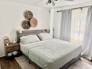 2 habitaciones, tabla de planchar con plancha, wifi y ropa de cama 