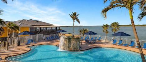 A heated pool