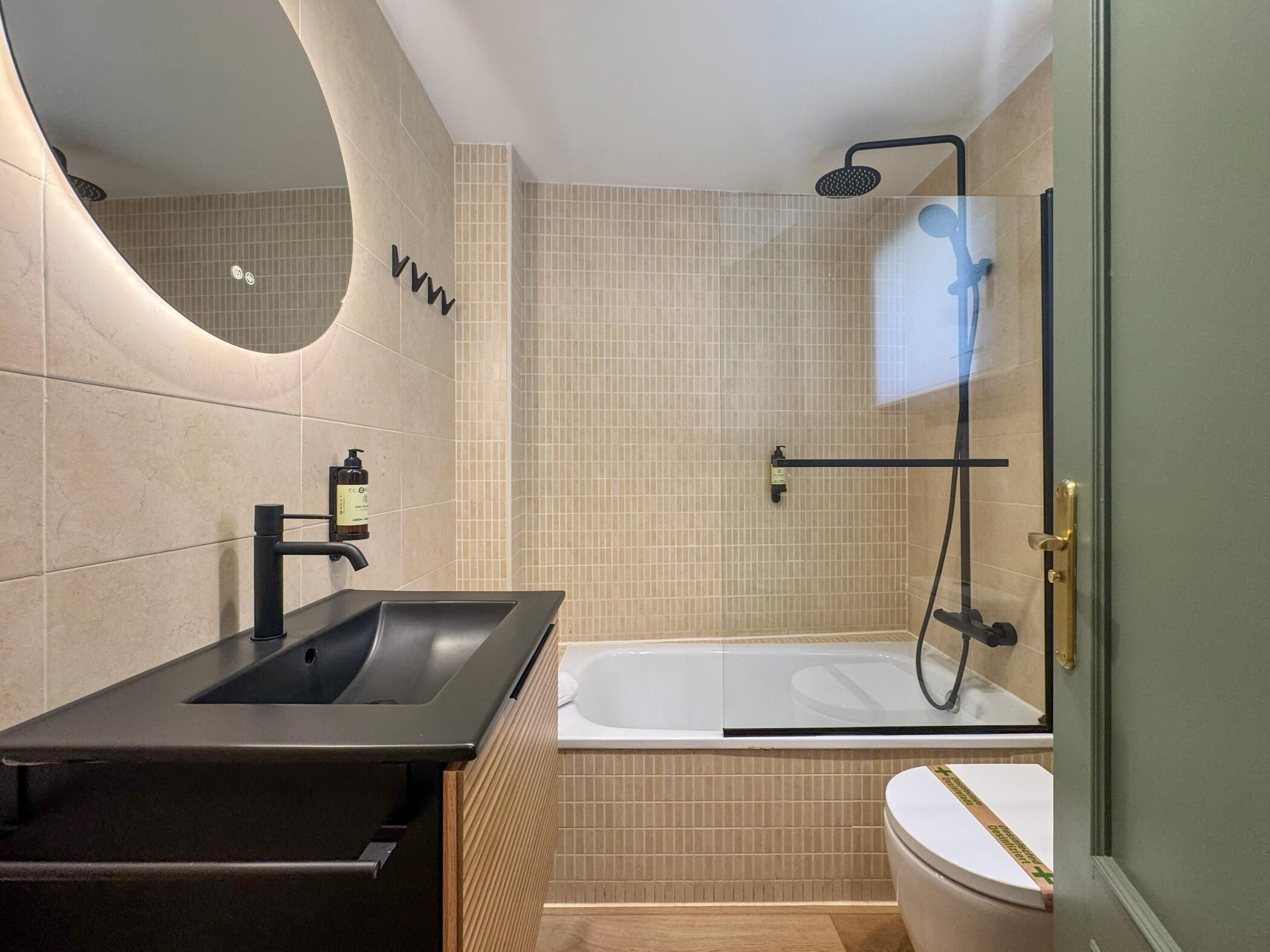 Hair dryer, towels