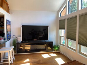 Smart TV, fireplace, DVD player, books - BoBBis•ONtheRIVER•LuxuryCottage•HotTub•KINGbd•Pets (Brookings)