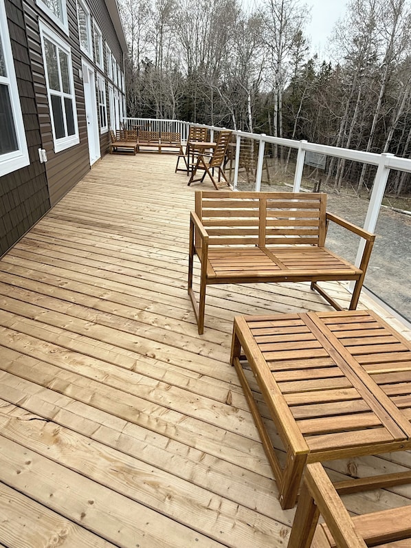 Terrace/patio - Sakura Valley Studio Suite #2 | Private Entrance in beautiful Annapolis Valley (North Alton)