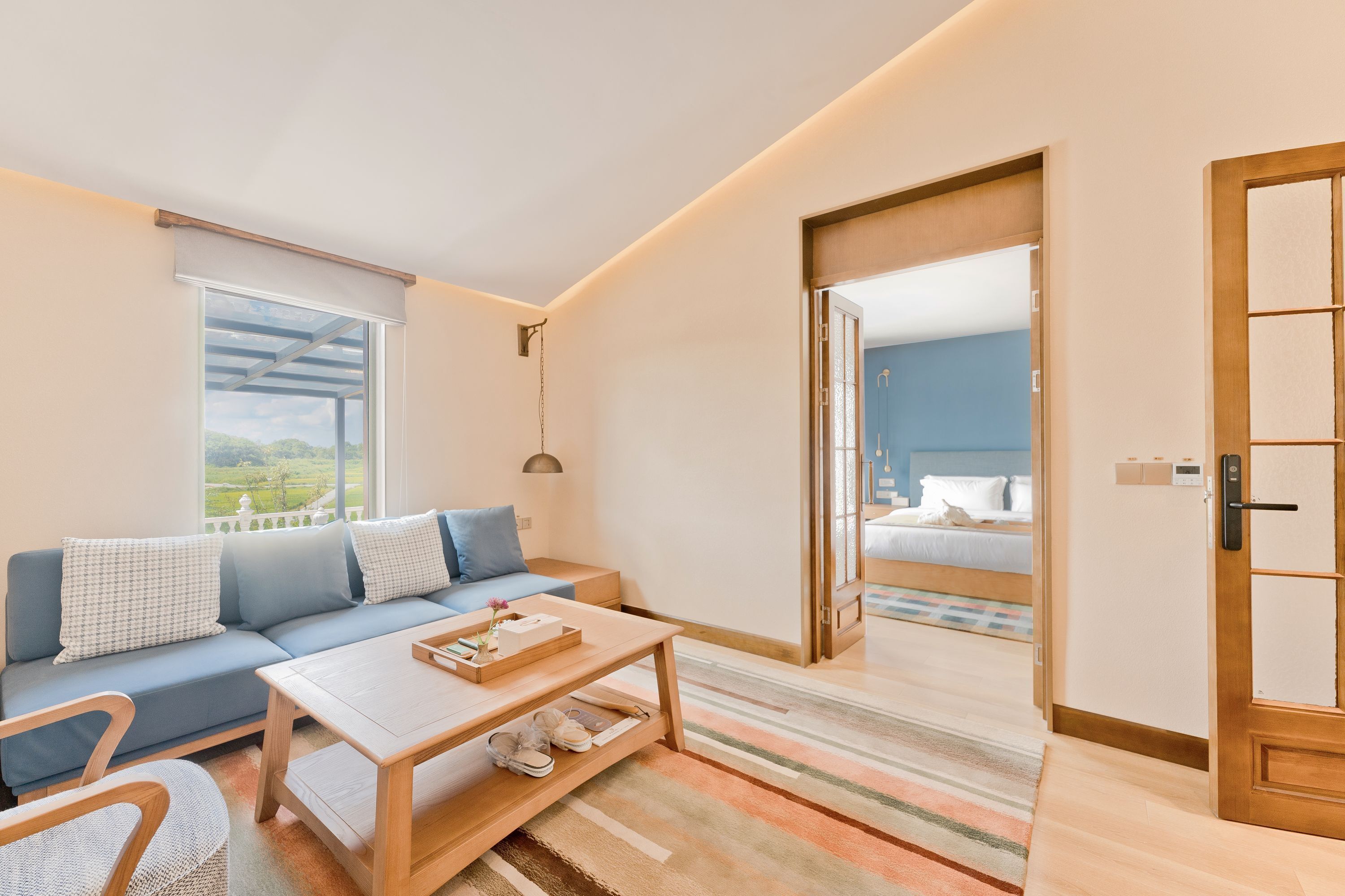 Family House, Courtyard View | Laptop workspace, blackout curtains, soundproofing