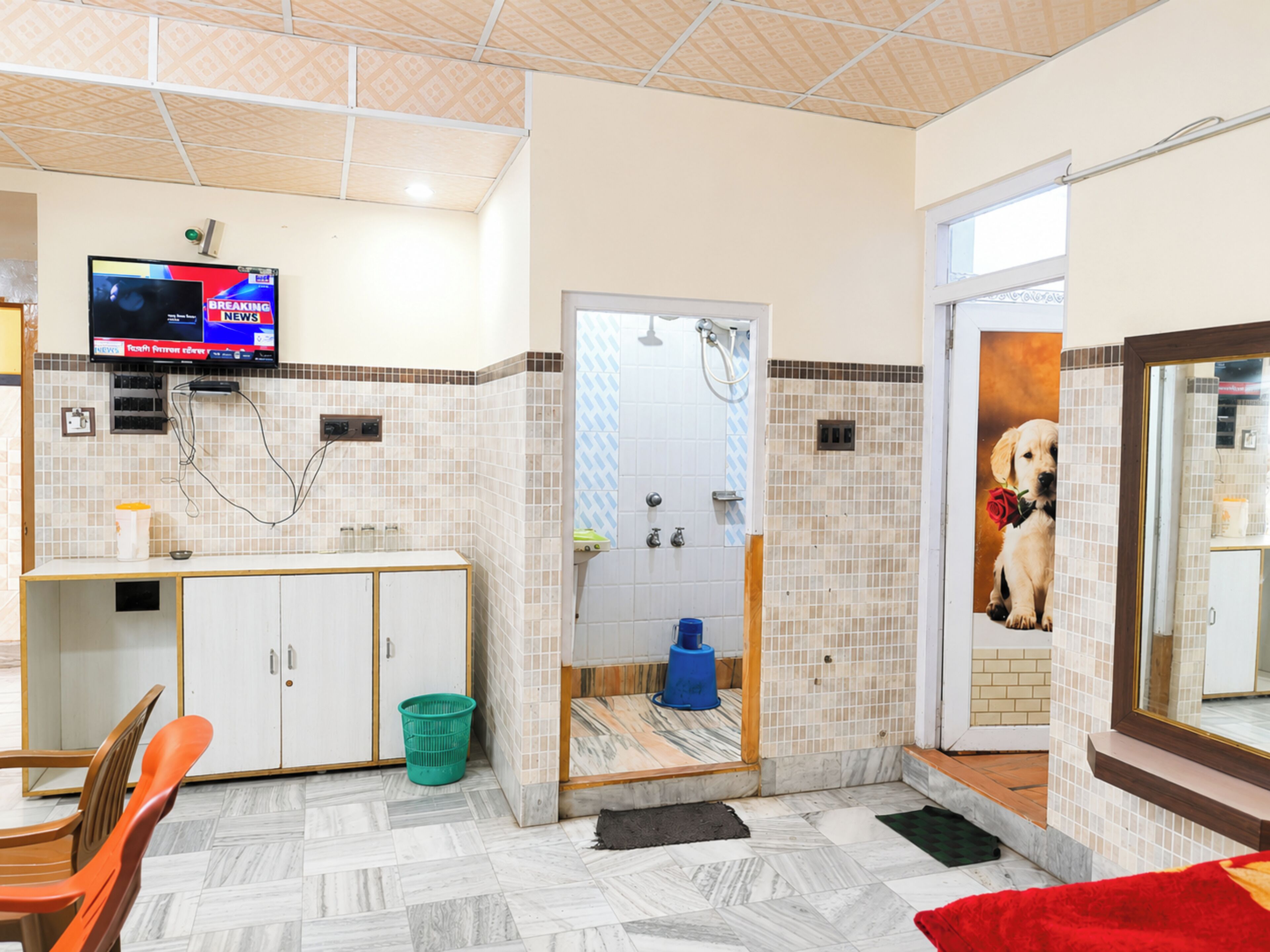 Deluxe Quadruple Room, 2 Bathrooms, City View | Hypo-allergenic bedding, desk, soundproofing, bed sheets