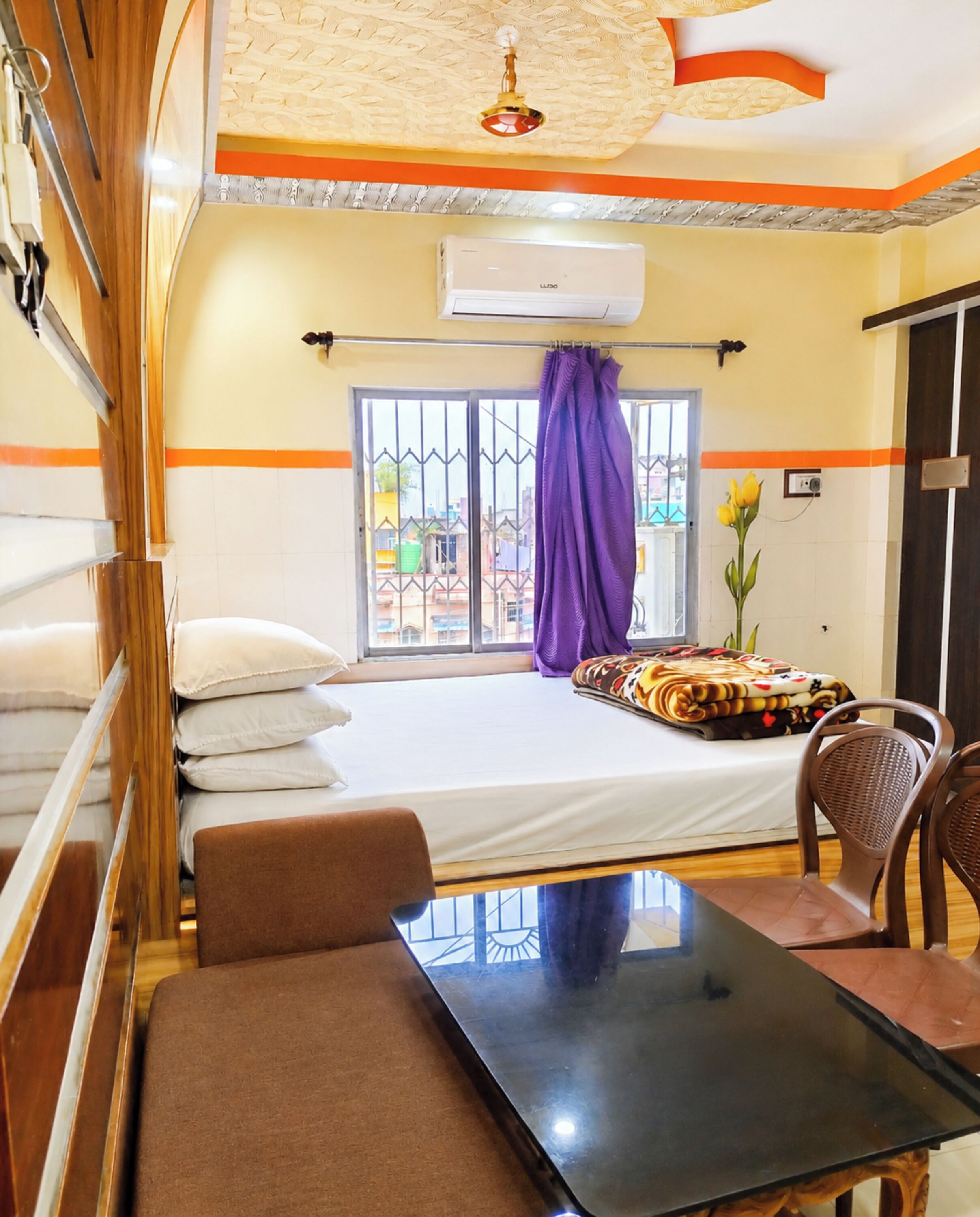 Chambre Double Deluxe, climatisation | Vue de la chambre
