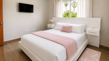 1 bedroom, iron/ironing board, Internet, bed sheets
