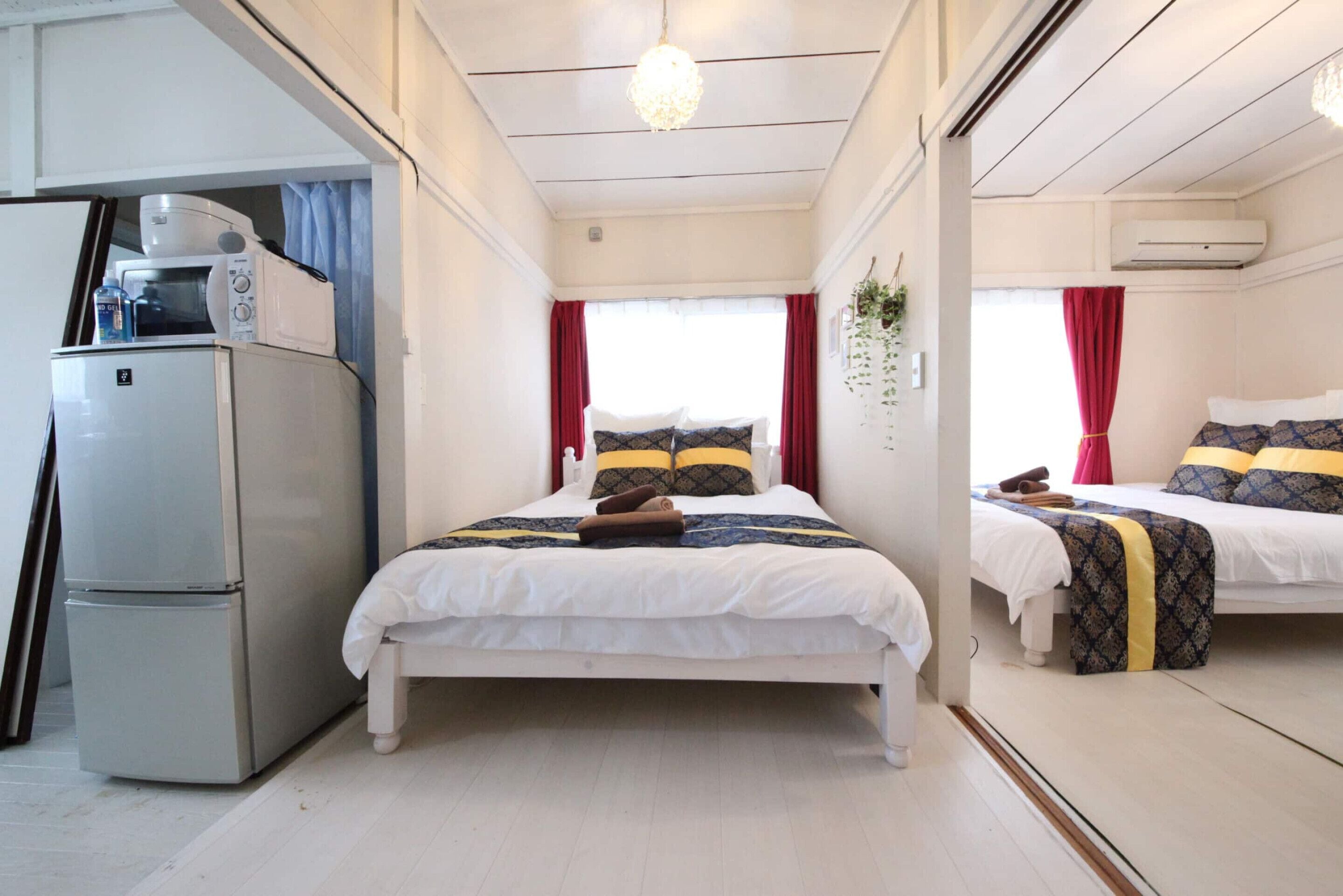 Blackout drapes, iron/ironing board, WiFi (free)