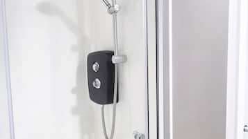 Shower, hair dryer