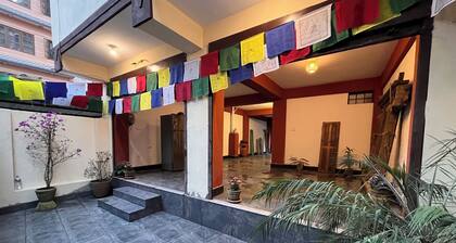 A peaceful abode in the center of Boudha. Located in a quiet cul-de-sac.
