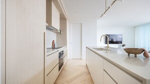 Kaffetrakter/tekoker, kjøleskap, ovn og kokeplater
