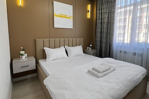Room - Lovely 1-bedroom apartment with AC in enchanting Tashkent (Tashkent)