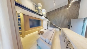 Maisonette, Terrasse | Wohnbereich