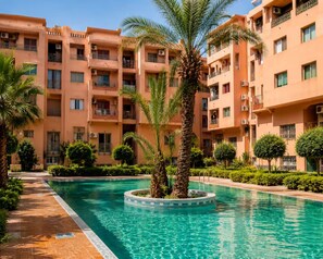 12 outdoor pools - Dar Najat Appartement piscine à Guéliz (Marrakech)