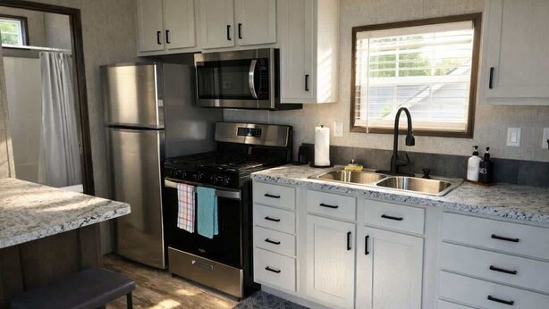 Coffee/tea maker, fridge, microwave, oven - New! Tiny Ridge by Buffalo Mountain Getaway (Floyd)