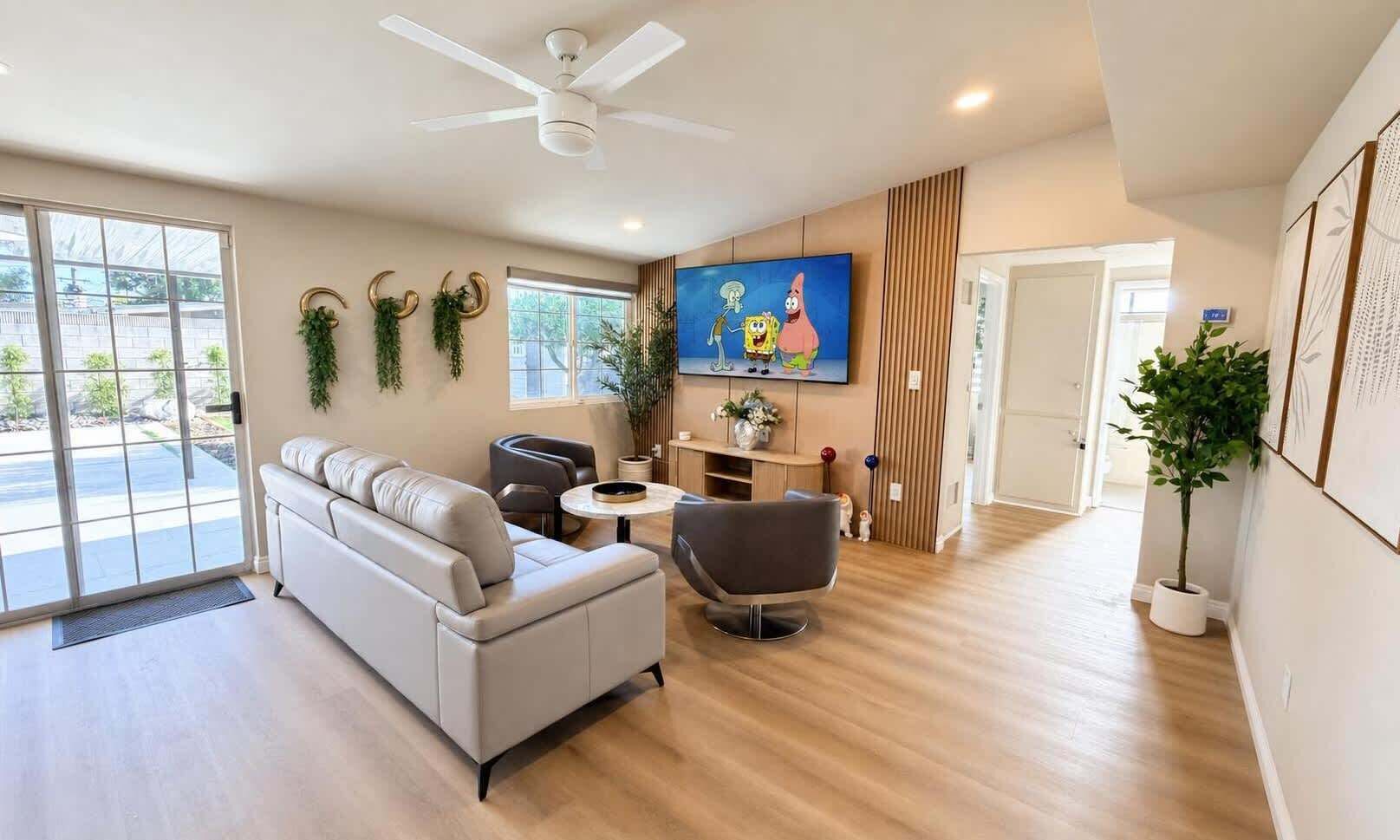 TV, video games, offices