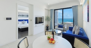 Apartament Deluxe, balcó, vistes a la platja | Interior