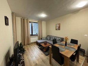 Living area - Modern 1-Bedroom Retreat in Borovets Gardens (Borovets)