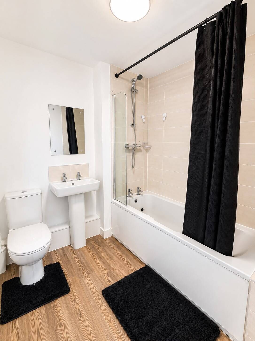 Towels, soap, toilet paper