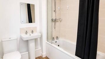 Towels, soap, toilet paper