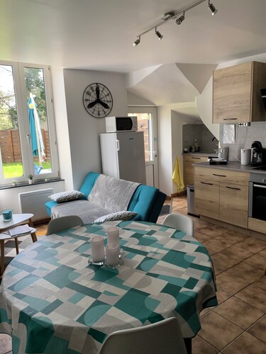 Appartement rez de jardin avec jacuzzi