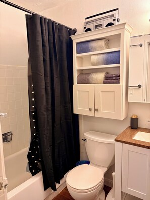 Hair dryer, towels, soap, toilet paper - Quiet Condo Near CU and Trails (Boulder)