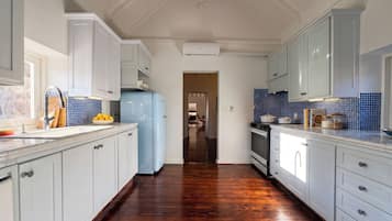 Luxury Villa, Partial Sea View | Private kitchen | Full-sized fridge