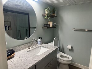 Shower, hair dryer, bidet, towels - Private Pool Retreat, Sleeps 8, Game Room (Oak Grove)