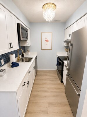 Fridge, microwave, oven, dishwasher - Fully Renovated Beach Retreat Townhome! (Panama City Beach)