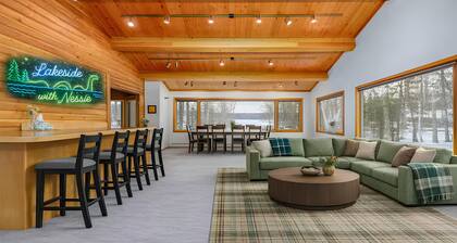 Spacious Lakeside Home with Firepit, Wraparound Deck, Kayaks & Gym