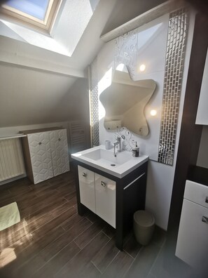 Shower, hair dryer, towels - Maison circuit 24h Le Mans (Le Mans)