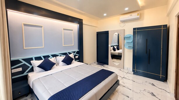 Deluxe-Suite, Bergblick | Italienische Bettbezüge von Frette, hochwertige Bettwaren, Minibar