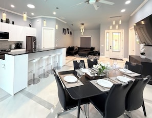 Dining - Gulf Breeze Estate-Luxury NEW Build Private Villa-Heated Saltwater pool (Venice)