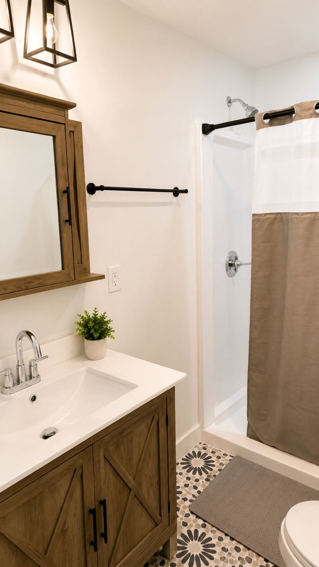 Dusche, Handtücher, Seife, Toilettenpapier