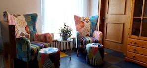 Comfort-Doppelzimmer, Balkon, Gartenblick | Innenbereich