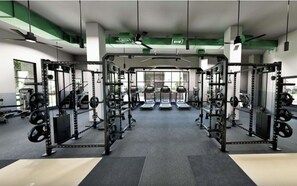 Fitness facility - Landing | Stylish 1BD in Steelpointe Harbor (Bridgeport)