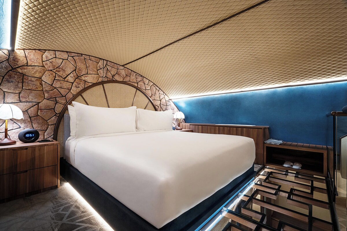 Suite Premium, para no fumadores, vista a la ciudad | Ropa de cama de alta calidad y minibar