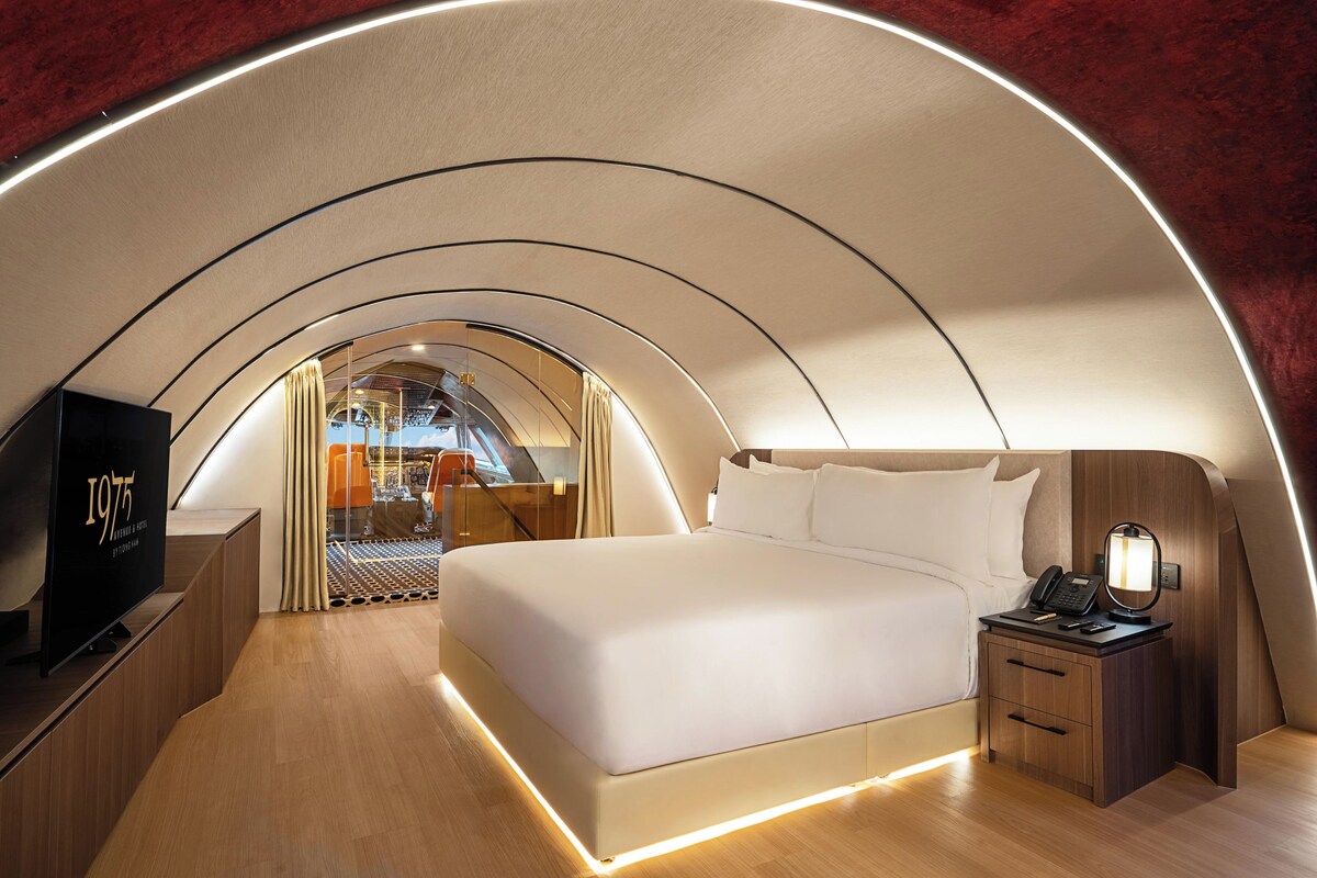 Suite Prestigio, para no fumadores, vista a la ciudad | Ropa de cama de alta calidad y minibar