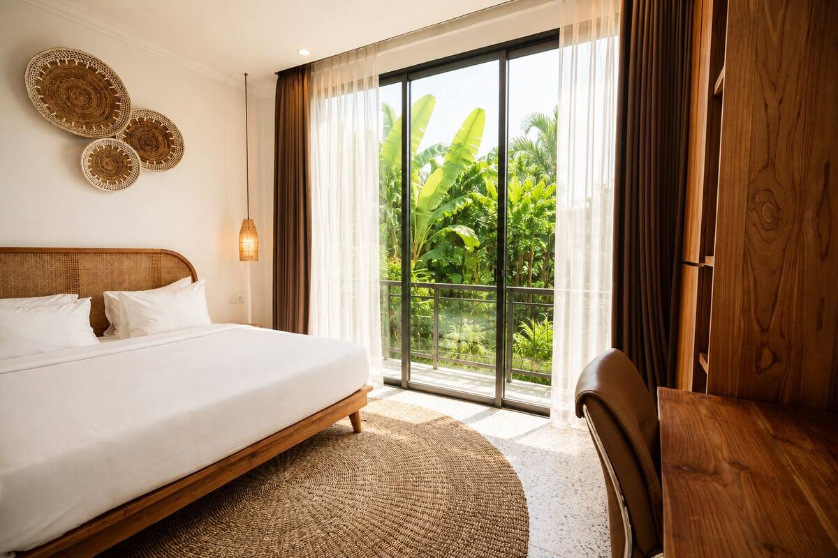 Vila conforto, vista para a piscina | Cofres nos quartos, Wi-Fi de cortesia
