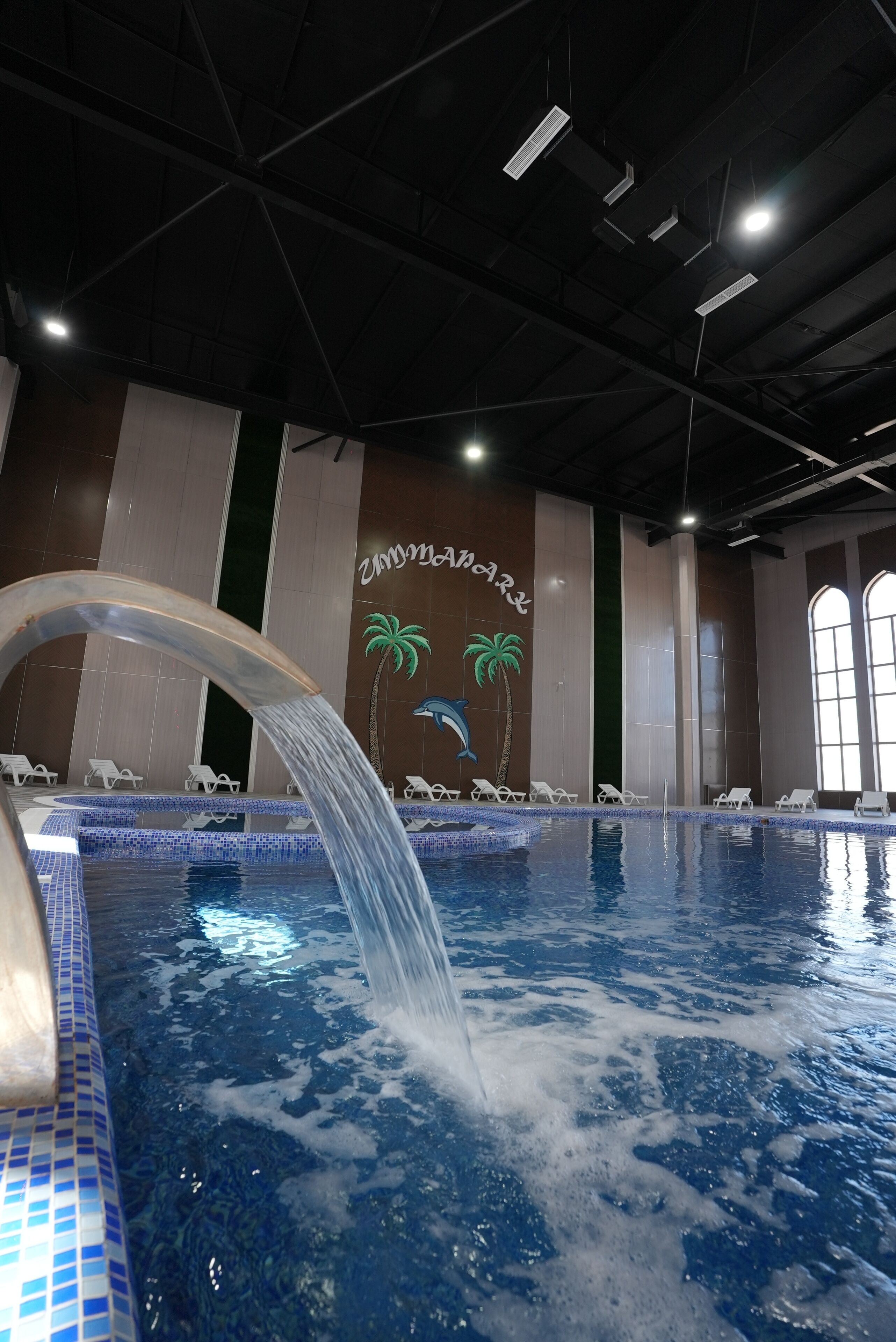 Indoor pool, seasonal outdoor pool
