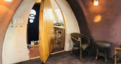 Earth & Aircrete Dome Home Next to the Forest