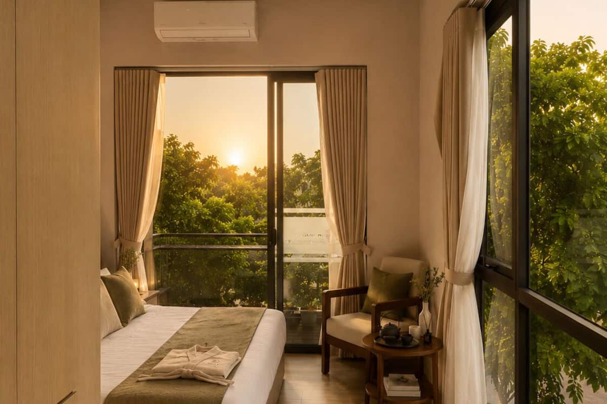 Escritorio, wifi gratis y ropa de cama 